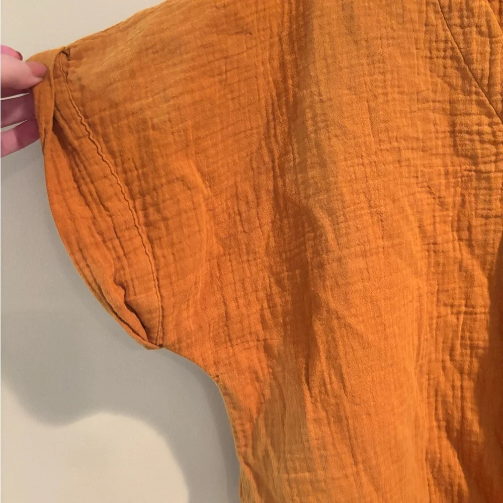 Universal Thread Rust V-Neck Blouse - Picture 2 of 5